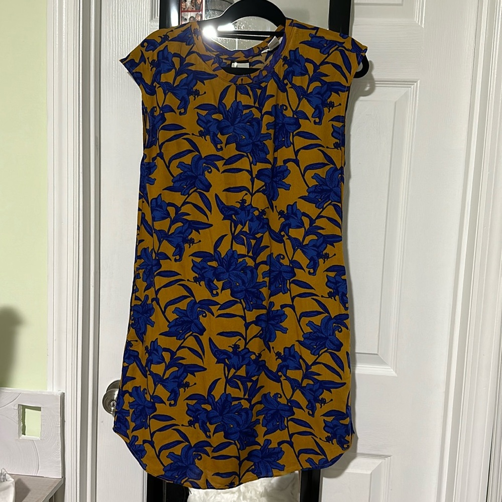 Dress with blue flowers